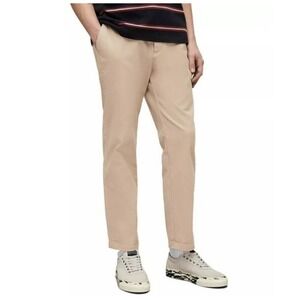 AllSaints Verne Chino Pants Khaki Stretch Slim Fit Men‎ 32